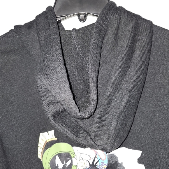 Space jam women's hoodie sweatshirt size M black tune squad - Picture 2 of 6